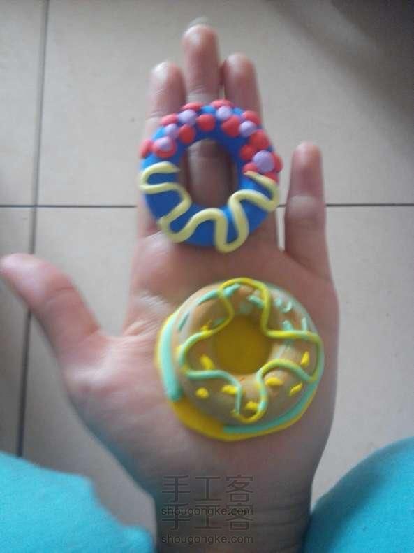 粘土甜甜圈手工制作教程