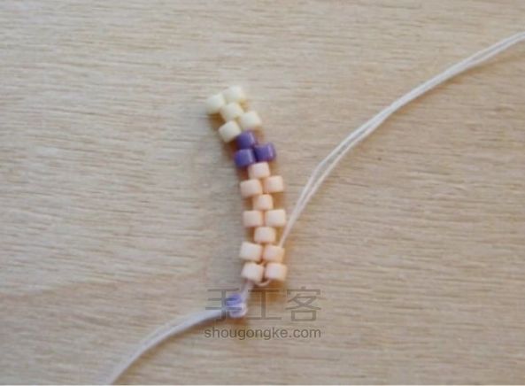 串珠戒指制作教程 第9步
