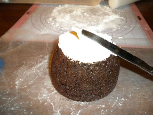 卡布奇诺杯子蛋糕手工diy教程 第6步