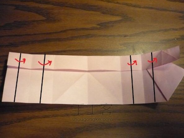 纸心形盒子教程 第26步