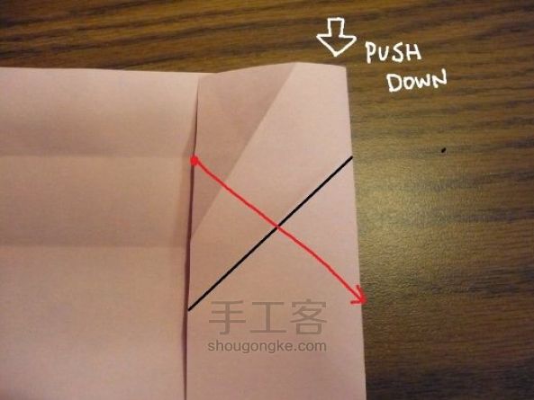 纸心形盒子教程 第57步