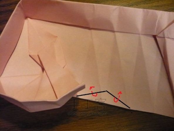 纸心形盒子教程 第79步