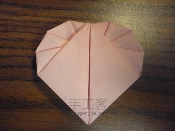 纸心形盒子教程 第84步