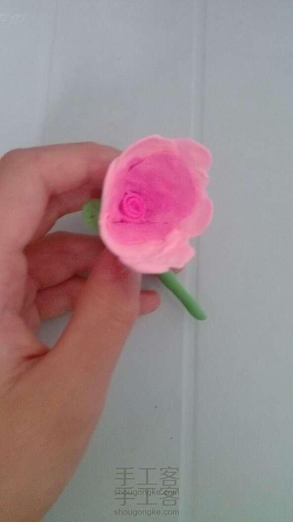 母亲节礼物系列1----送给妈妈的玫瑰粘土花盆