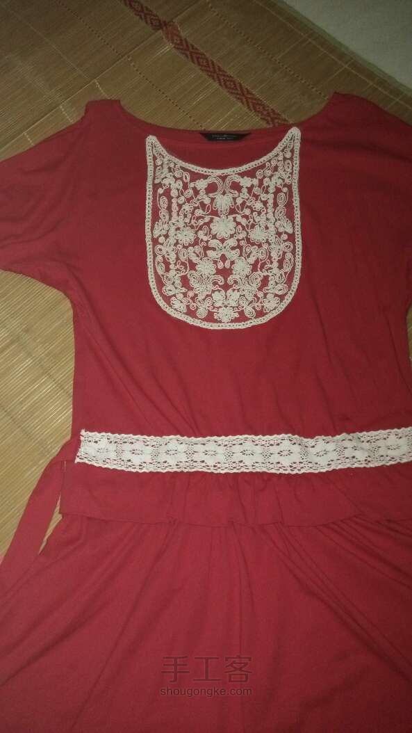纯色裙子衣服变淑女装 第3步