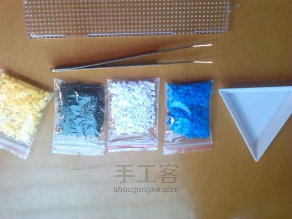 拼拼豆豆之小黄人 第1步