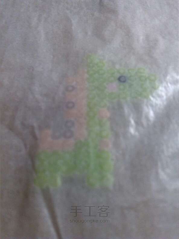拼拼豆豆系列之绿小马 第5步