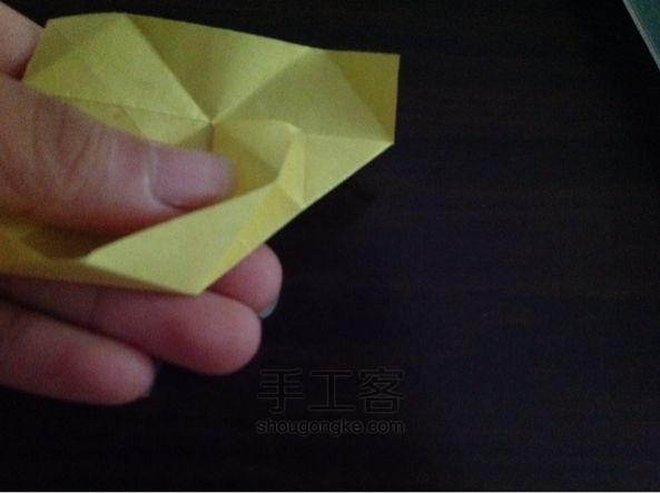 表白神器--花变正方体 折纸教程 第4步