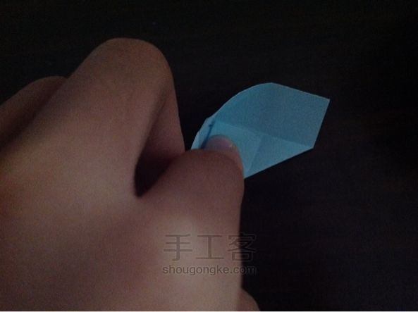 表白神器--花变正方体 折纸教程 第24步