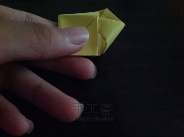表白神器--花变正方体 折纸教程 第36步