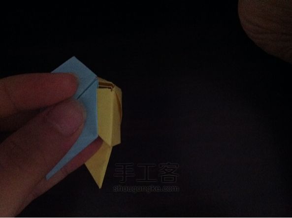 表白神器--花变正方体 折纸教程 第41步