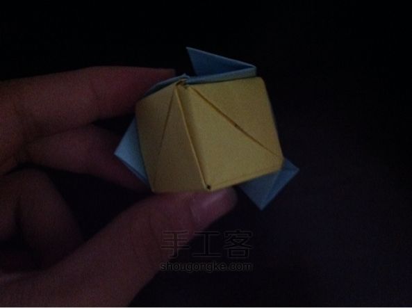 表白神器--花变正方体 折纸教程 第42步