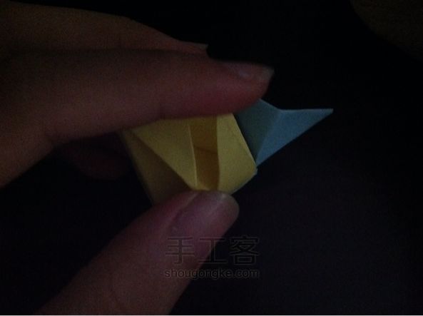 表白神器--花变正方体 折纸教程 第47步