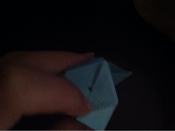 表白神器--花变正方体 折纸教程 第52步