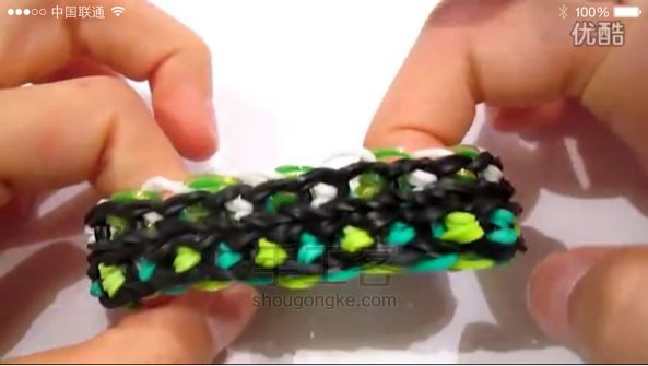 彩虹织机DIY pocker dots bracelet 第91步