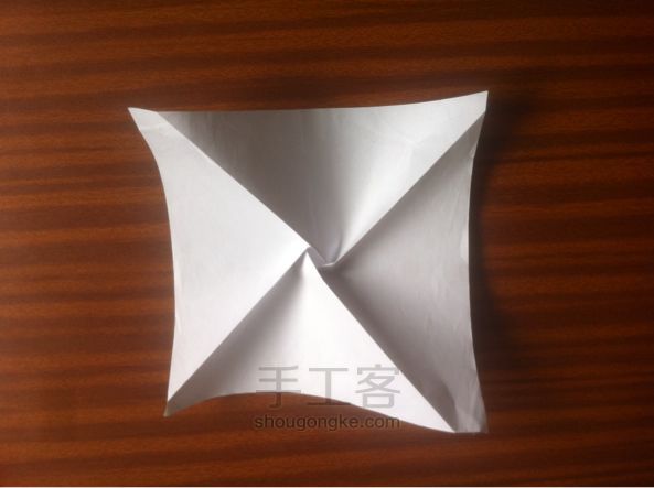 佐藤玫瑰折纸制作教程 第9步