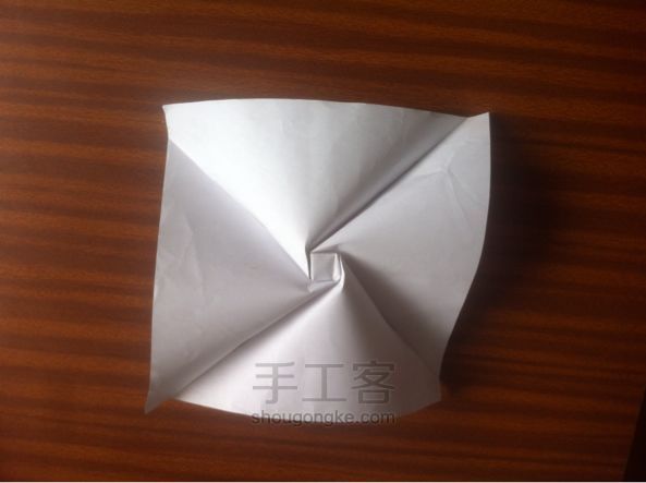 佐藤玫瑰折纸制作教程 第10步