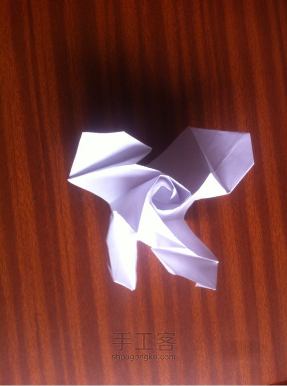 佐藤玫瑰折纸制作教程 第21步