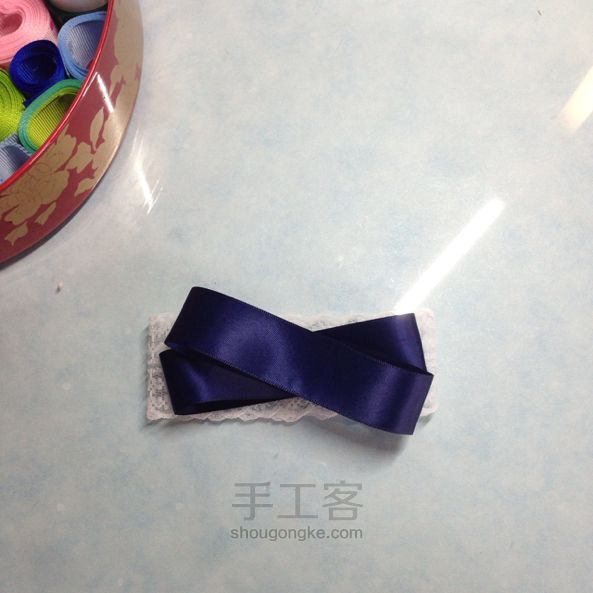 diy蝴蝶结（1） 第4步