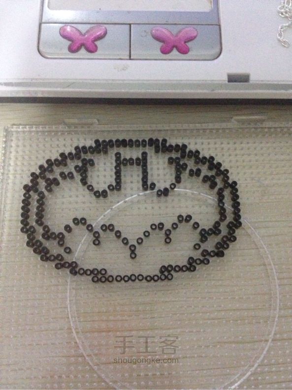 拼豆！蝙蝠侠的logo！手工制作！ 第7步