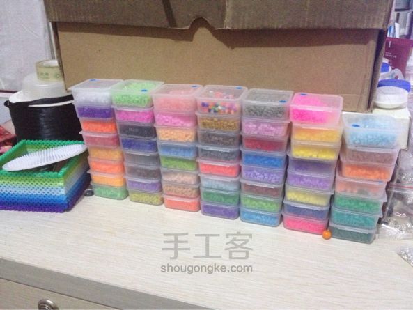 拼豆！蝙蝠侠的logo！手工制作！ 第1步