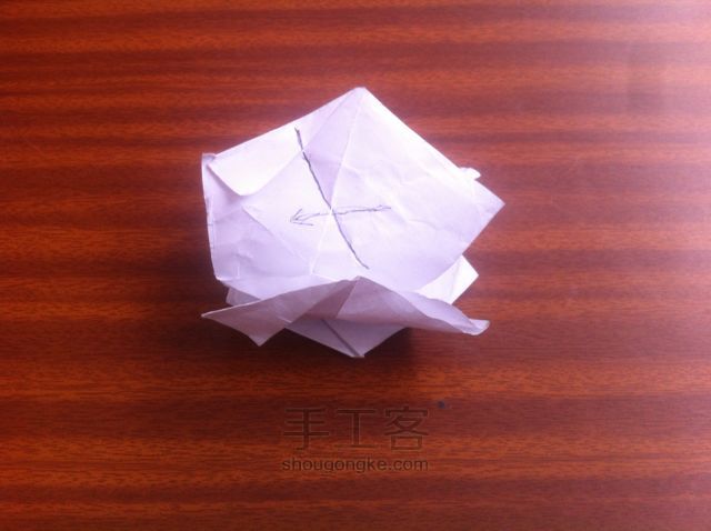 佐藤玫瑰折纸制作教程 第27步