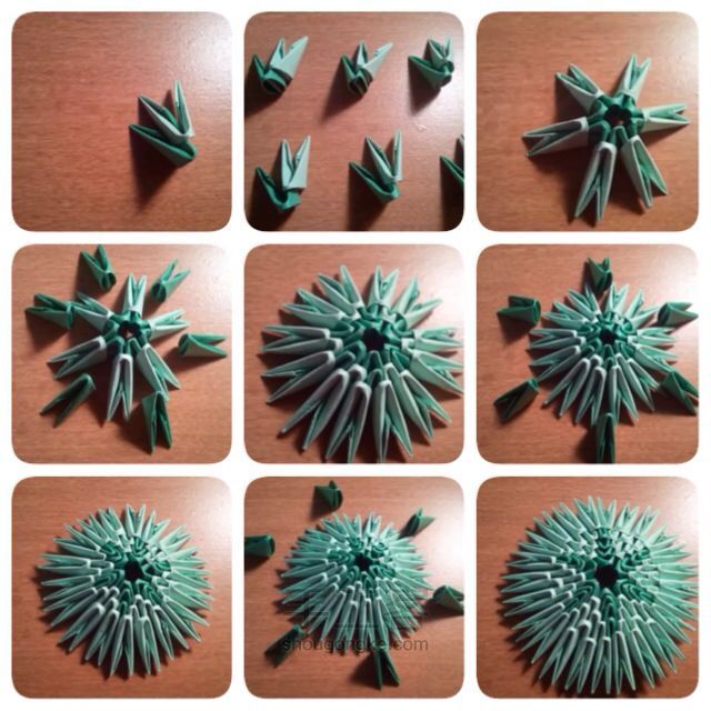 【转】三角插莲花手工制作教程 第1步