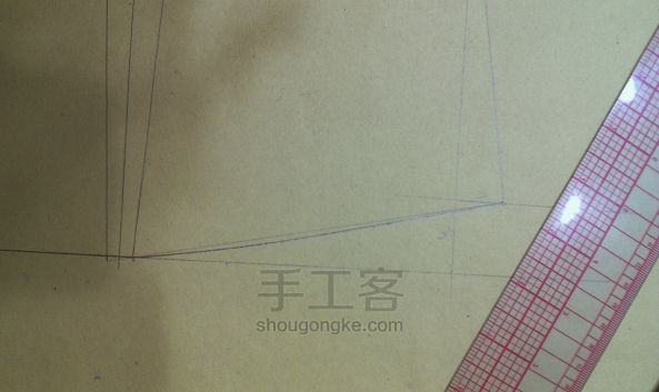 服装打版进阶系列教程 超详细过程衬衫版型绘制第一话 第17步