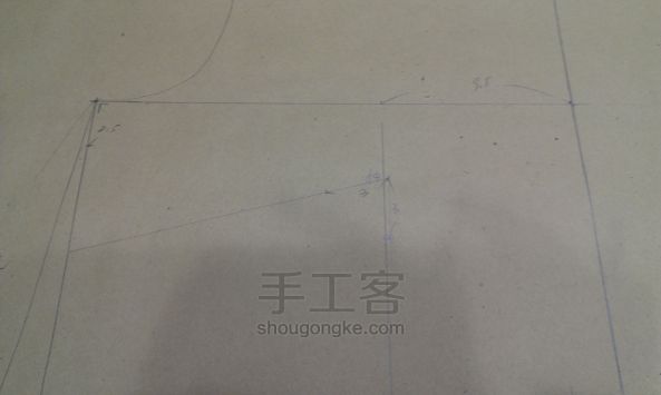 服装打版进阶系列教程 超详细过程衬衫版型绘制第一话 第29步