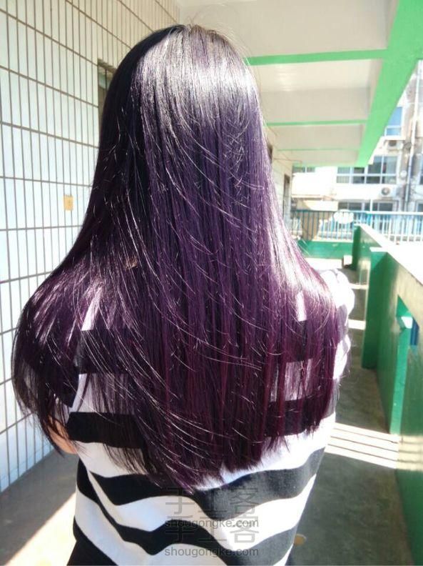 紫药水染发 美腻的颜色