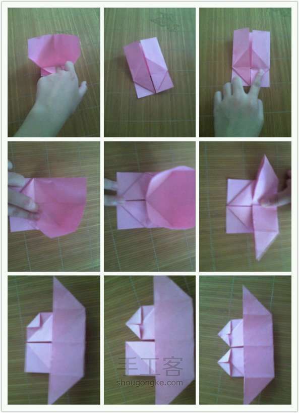 爱的翅膀。 折纸手工 第3步