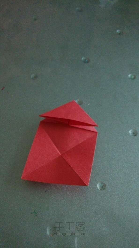 心形折纸 手工制作 第8步