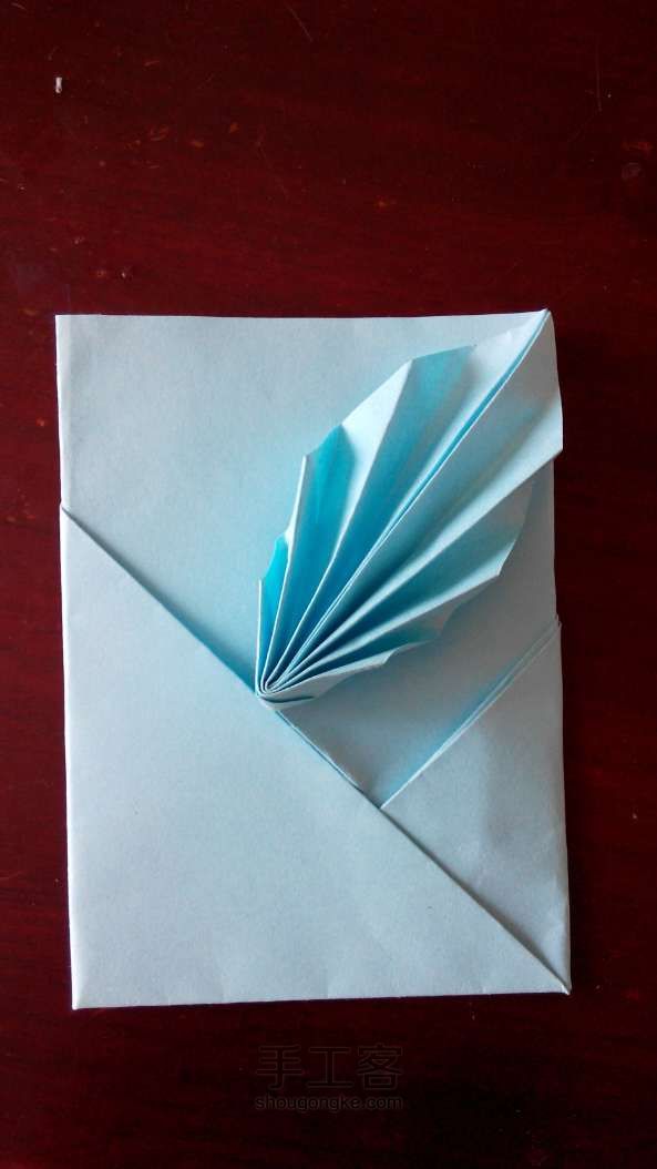 美腻的信封 折纸手工 第1步