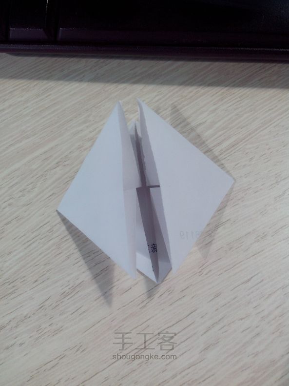 手工折纸--钻石心 第6步