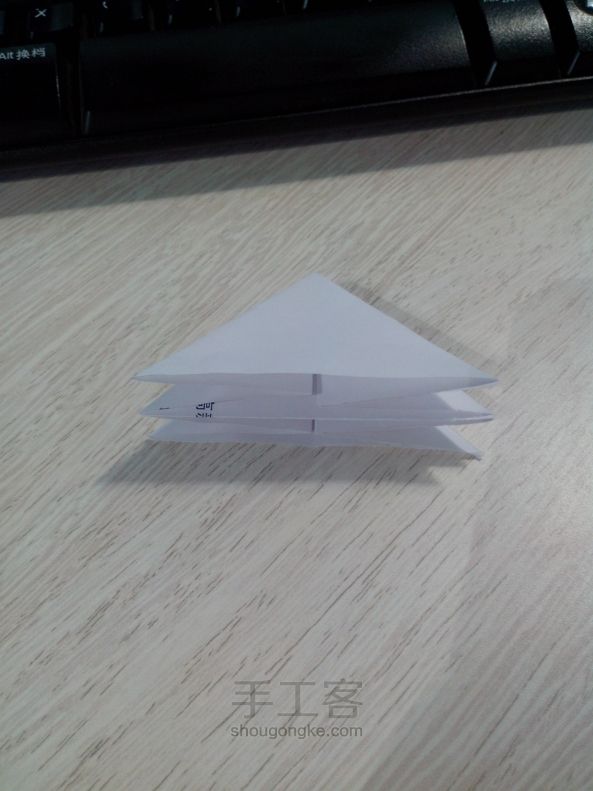 手工折纸--钻石心 第7步