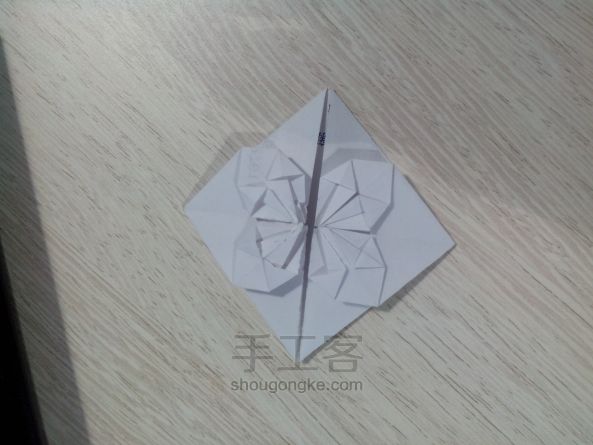 手工折纸--钻石心 第15步