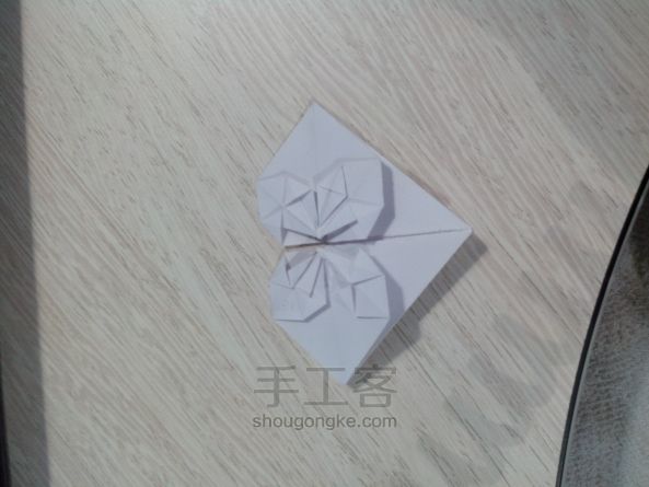 手工折纸--钻石心 第16步