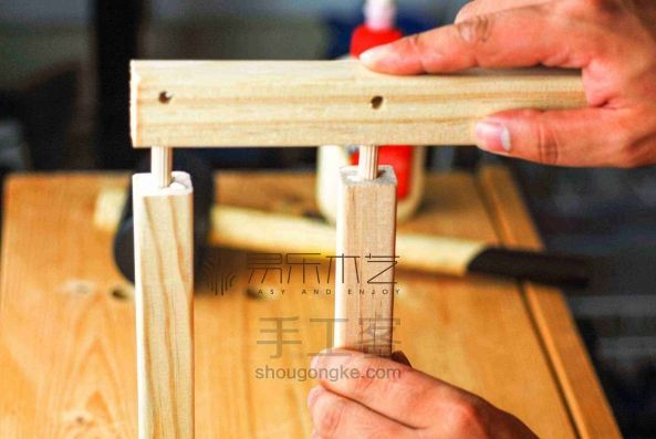 乐木艺 儿童小板凳 制作过程分享 第10步