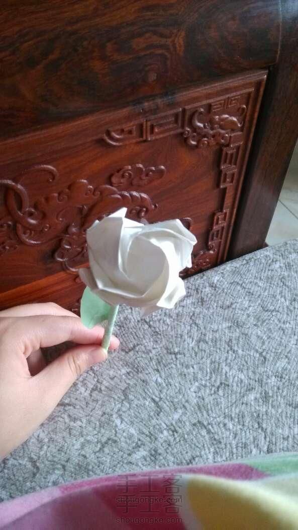 手工折纸--川崎玫瑰。浓浓的爱意。