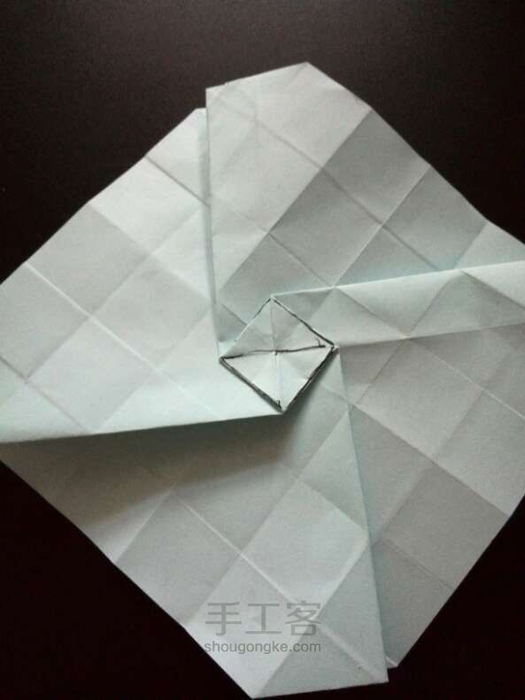 川崎玫瑰折纸教程 第22步