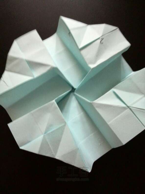 川崎玫瑰折纸教程 第27步