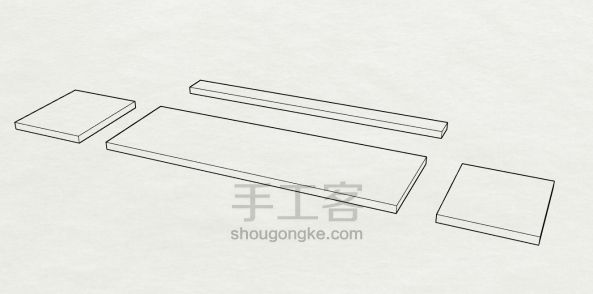 桌面显示器收纳架制作  第5步