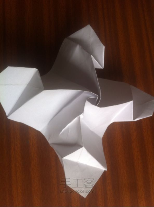 佐藤玫瑰折纸制作教程 第24步