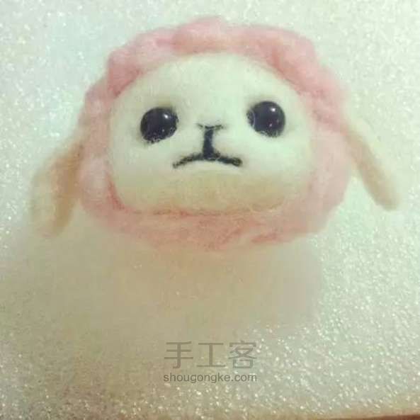 可爱的手机防尘塞小羊玩偶手工DIY 第14步
