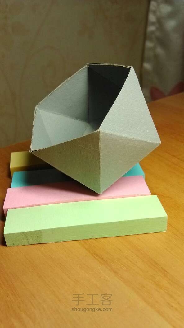 DIY几何体敞口小盒子 第5步