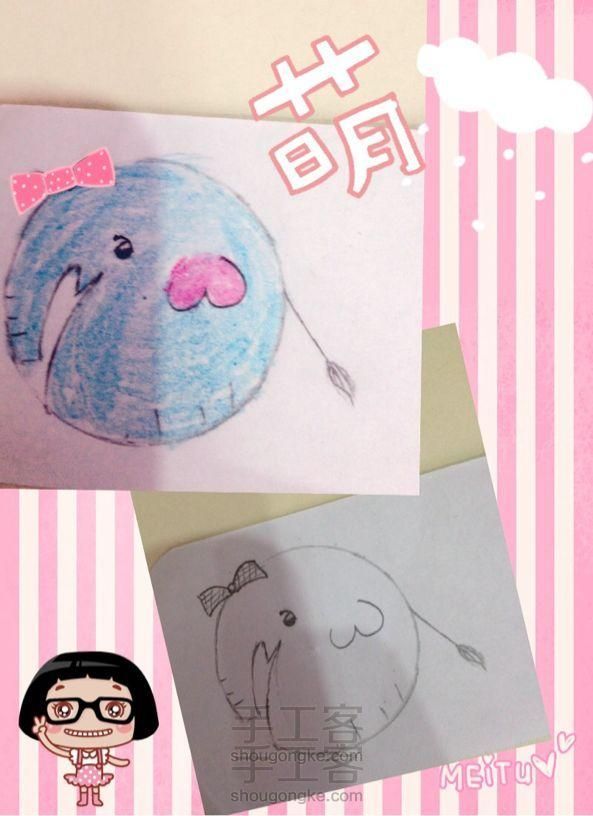 教你画小清新画之小象