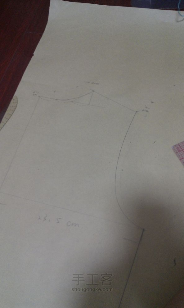 ny手作 服装小白打版连衣裙第二话 收腰套头连衣裙 第14步