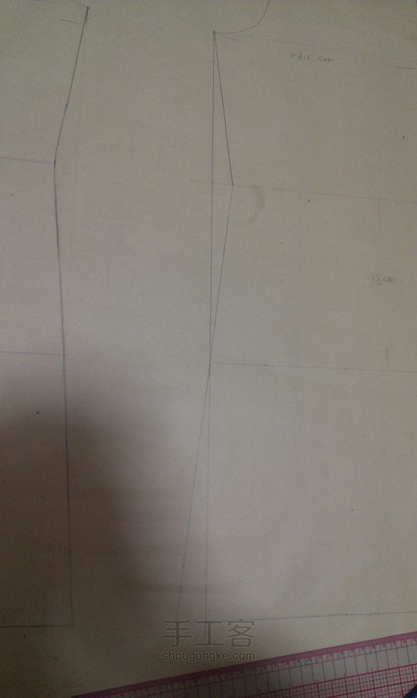 ny手作 服装小白打版连衣裙第二话 收腰套头连衣裙 第17步