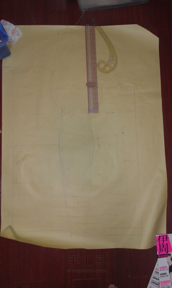 ny手作 服装小白打版连衣裙第二话 收腰套头连衣裙 第27步