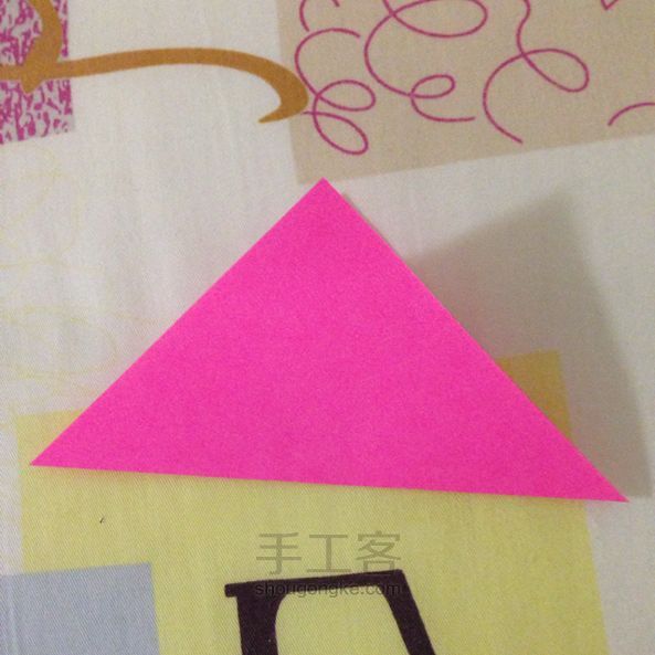 樱花折纸教程 第3步